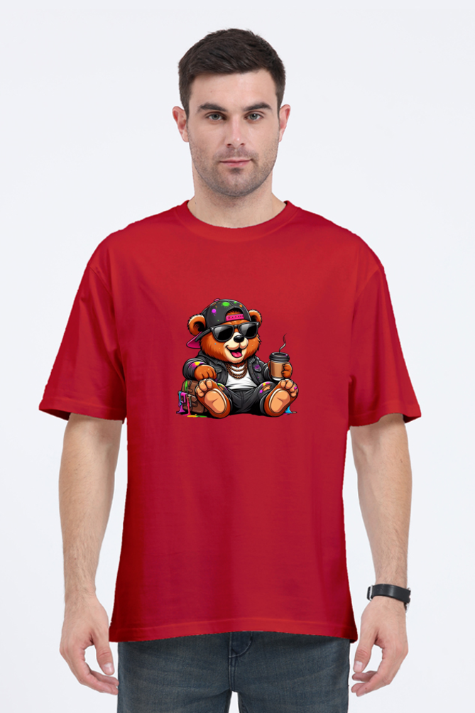 Unisex Funky Bear Oversized T-shirts