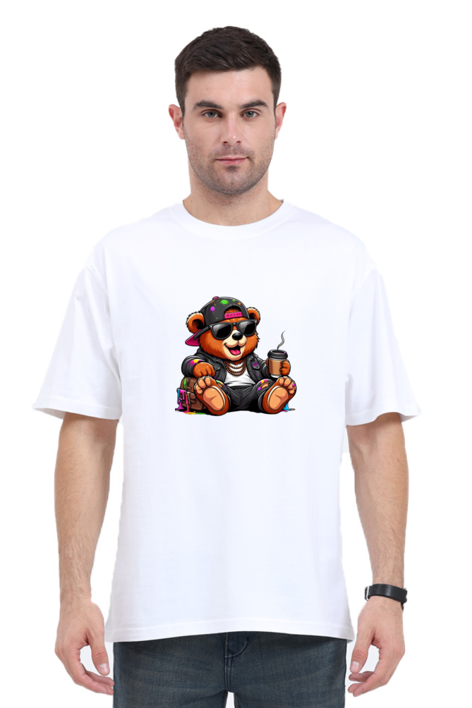 Unisex Funky Bear Oversized T-shirts