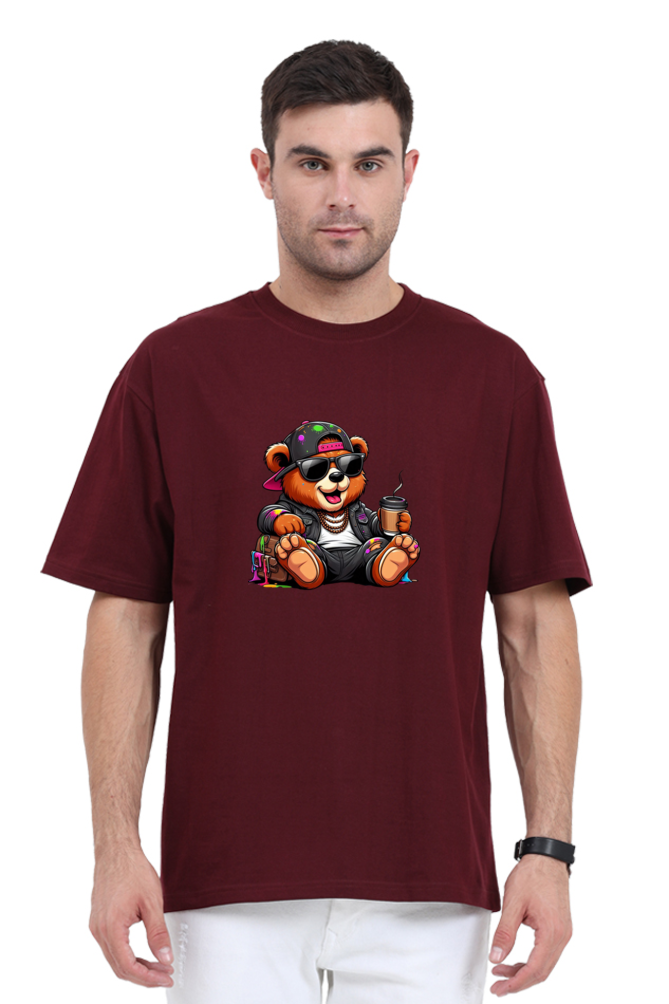 Unisex Funky Bear Oversized T-shirts