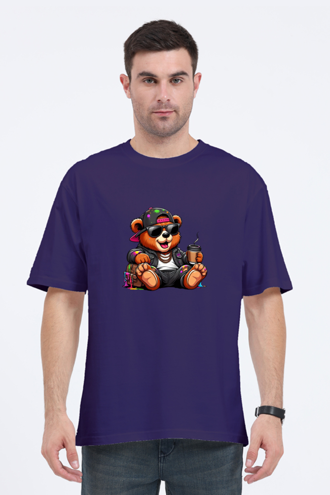 Unisex Funky Bear Oversized T-shirts