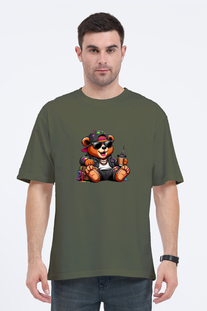 Unisex Funky Bear Oversized T-shirts