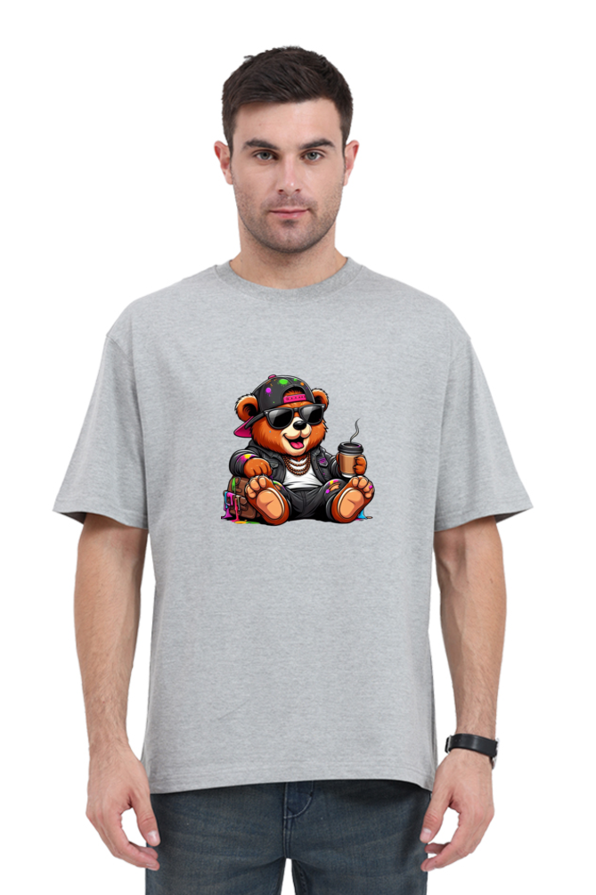 Unisex Funky Bear Oversized T-shirts