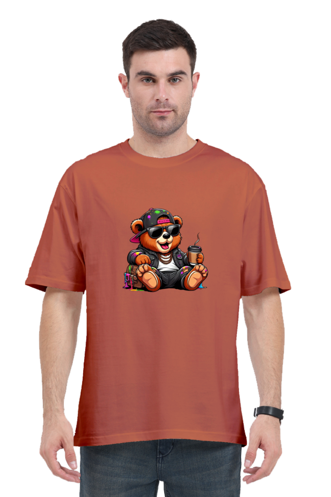 Unisex Funky Bear Oversized T-shirts