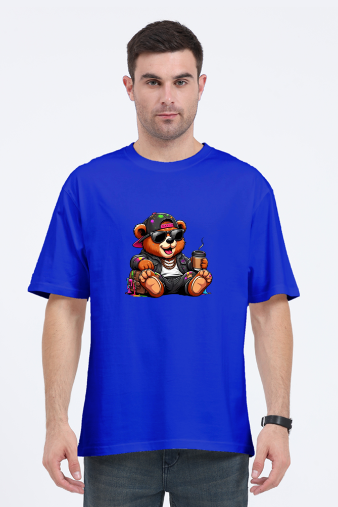 Unisex Funky Bear Oversized T-shirts