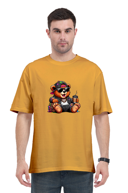 Unisex Funky Bear Oversized T-shirts