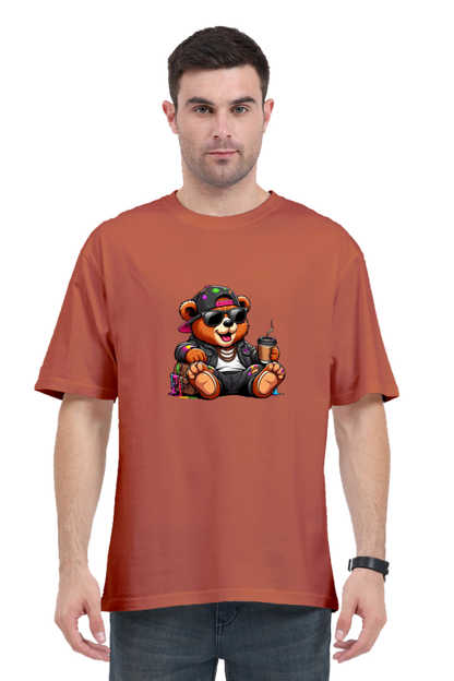 Unisex Funky Bear Oversized T-shirts